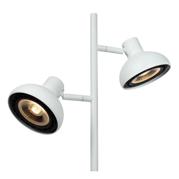 Lucide SENSAS - Lampadaire - 2xGU10 (ES111) - Blanc - détail 1